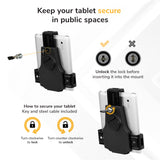 Universal Tablet Stand with Lock
