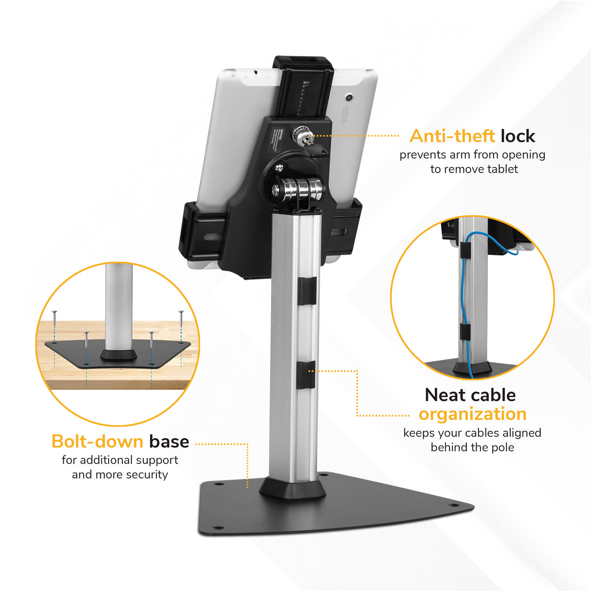 Universal Tablet Stand with Lock