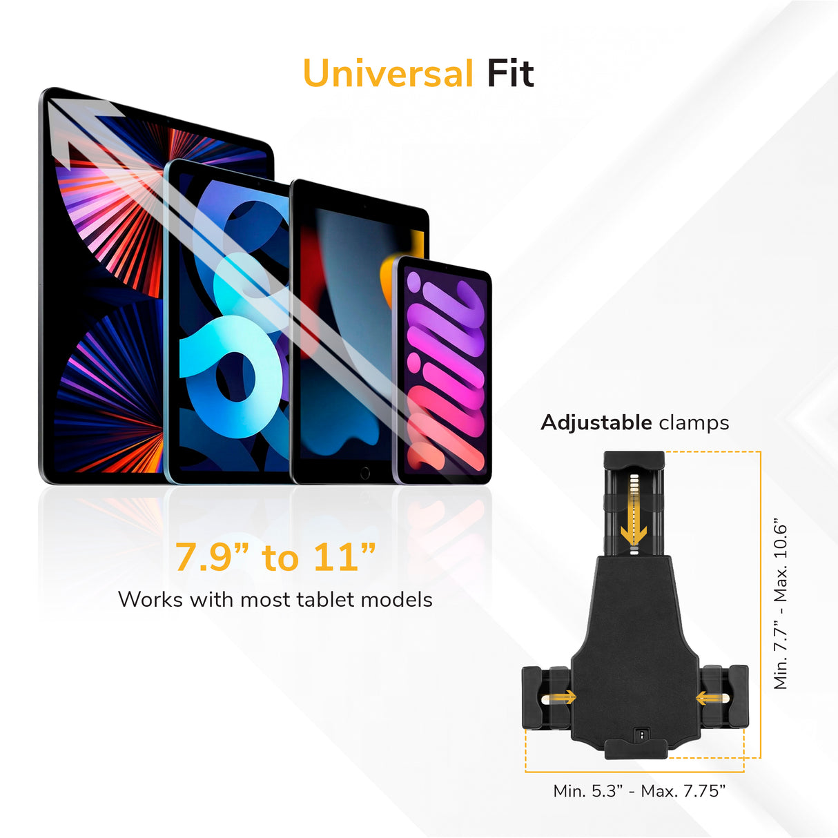 Universal Tablet Stand with Lock