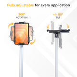 Secure Universal Tablet Floor Stand with Lock