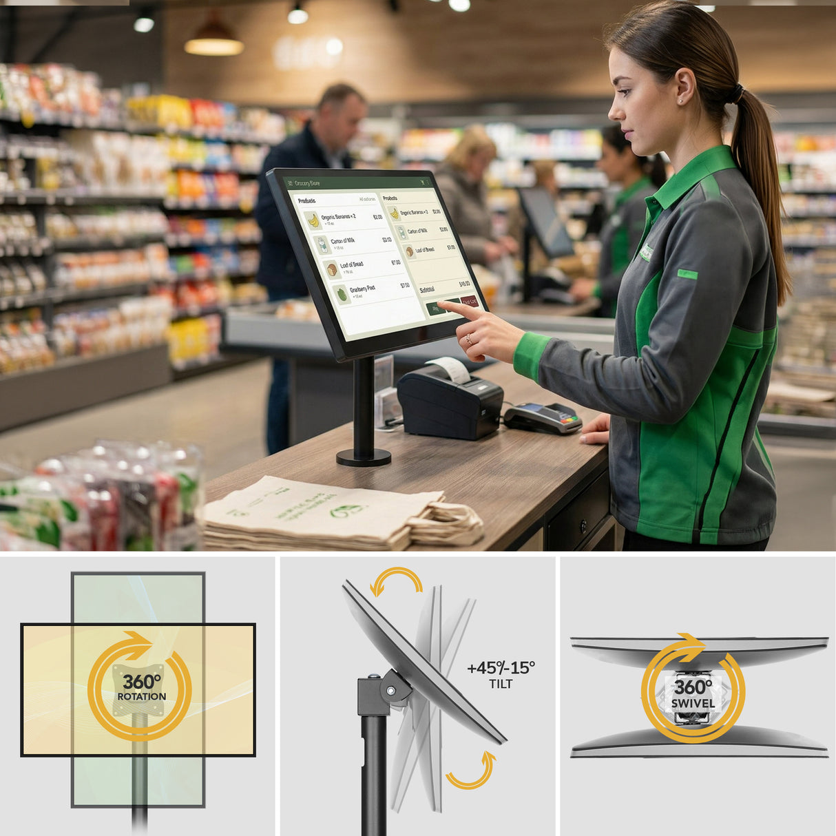 Point of Sale (POS) Monitor Mount - Image 5 - Mount-It!