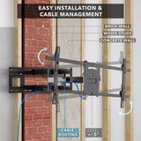 Heavy Duty Dual Arm TV Wall Mount with Extra Long Extension