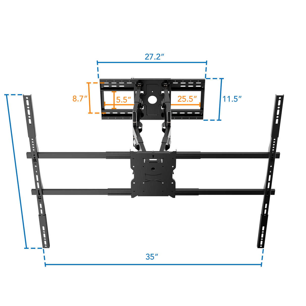 The Beast XXL - Heavy-Duty XXL Full Motion TV Wall Mount