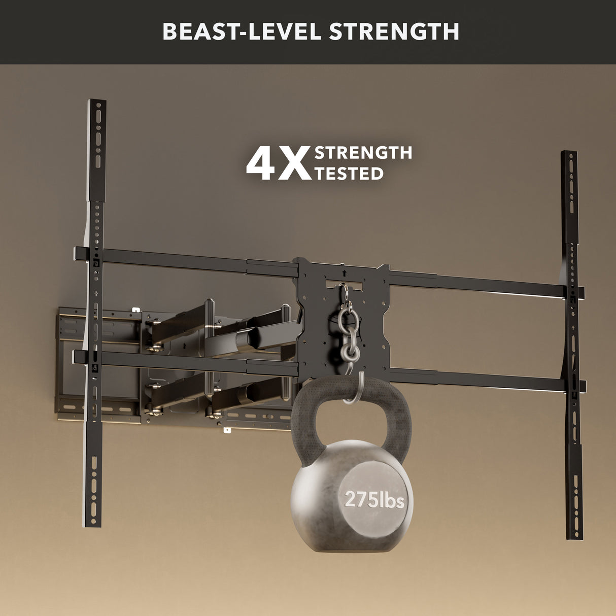 The Beast XXL - Heavy-Duty XXL Full Motion TV Wall Mount