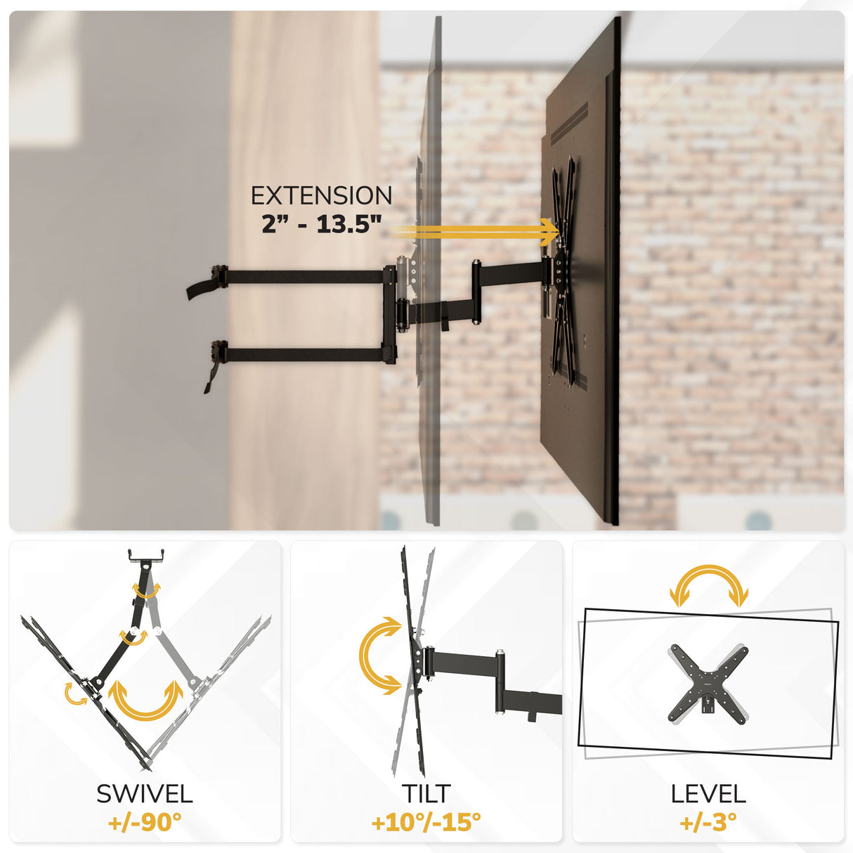 Weatherproof Column TV Mount