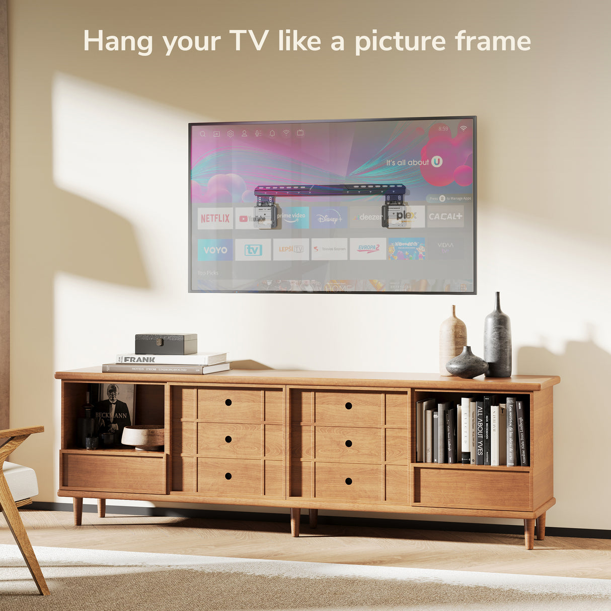 Ultra-Slim Fixed TV Wall Mount - Image 2 - Mount-It!