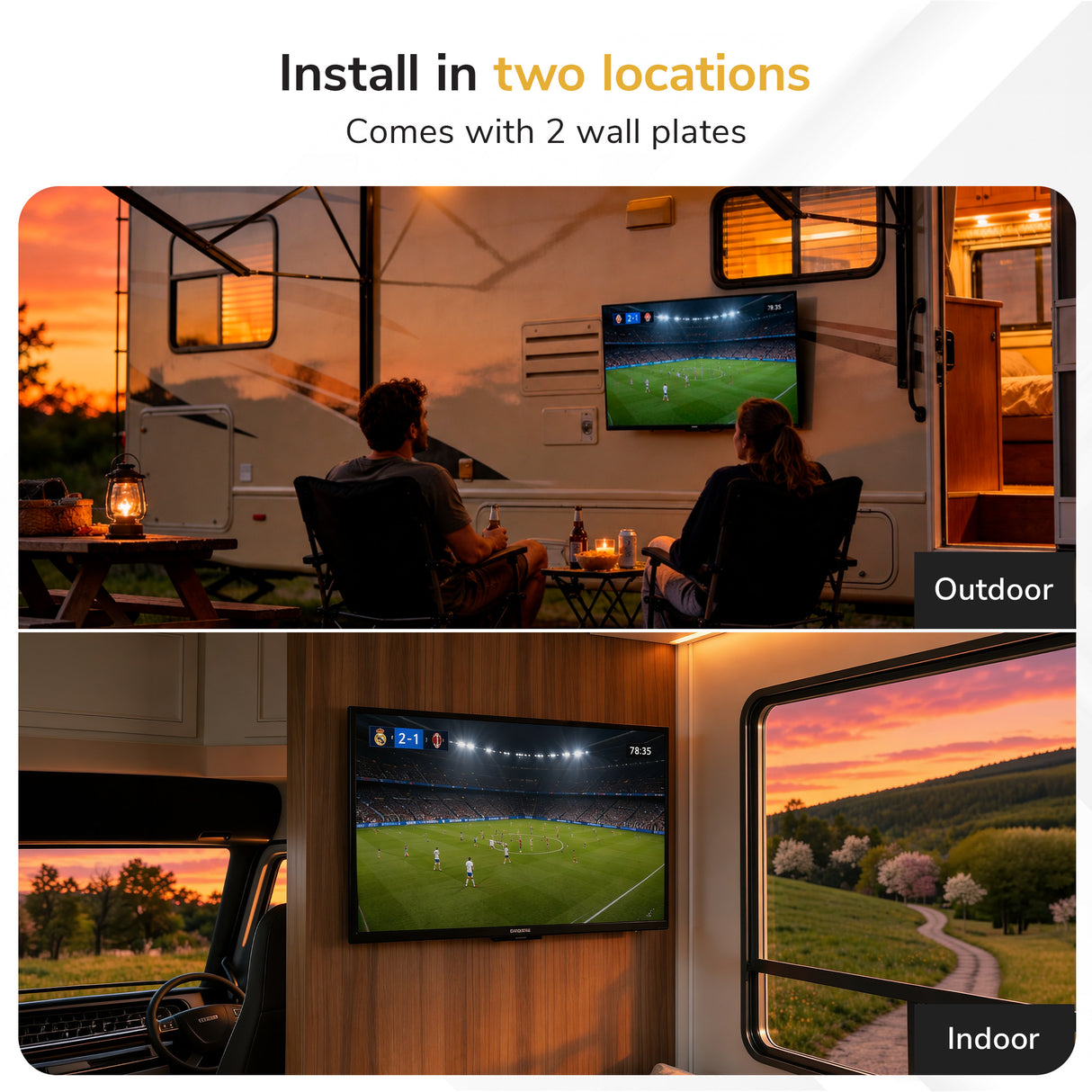 RV and Trailer TV Wall Mount