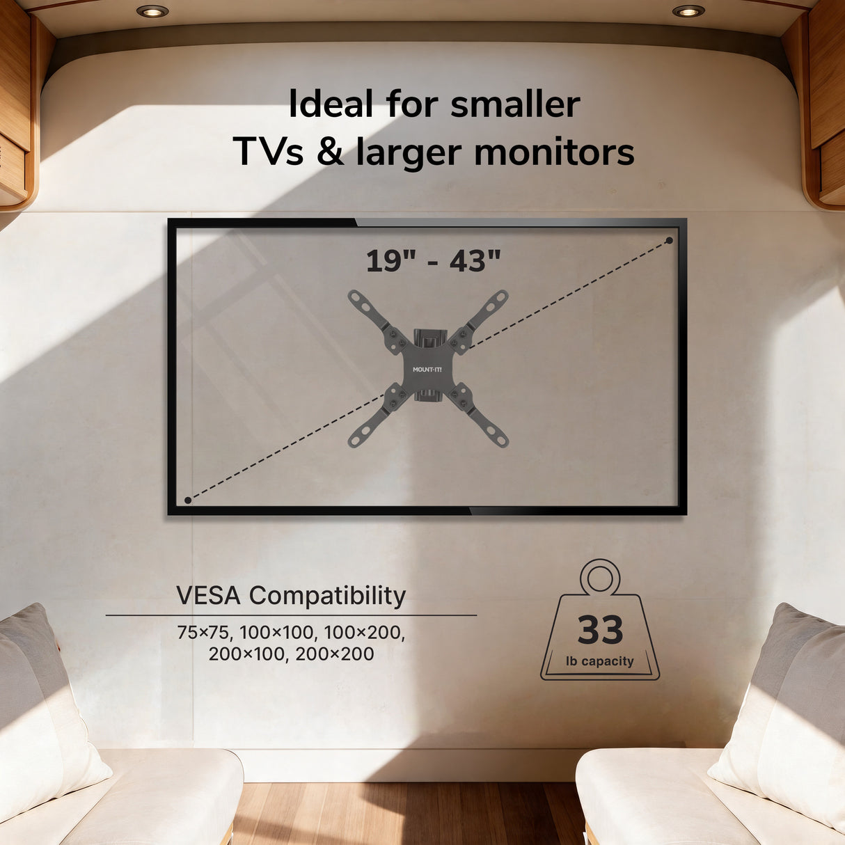 RV and Trailer TV Wall Mount