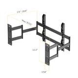 Full-Motion Corner TV Mount with Split Wall Plate