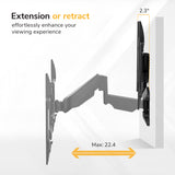 Full Motion TV Wall Mount with Gas Spring Arm