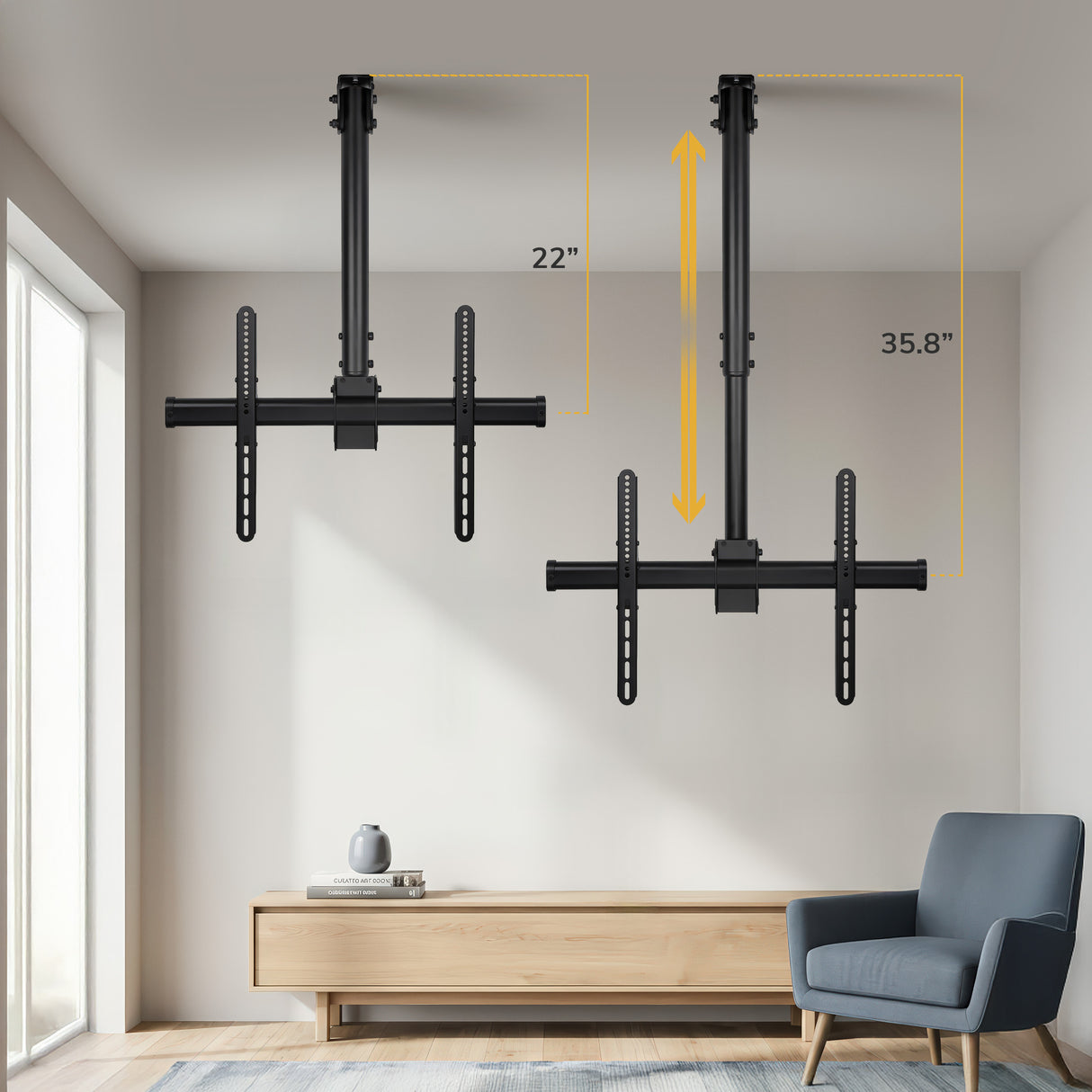 Full Motion Ceiling TV Mount - Image 6 - Mount-It!