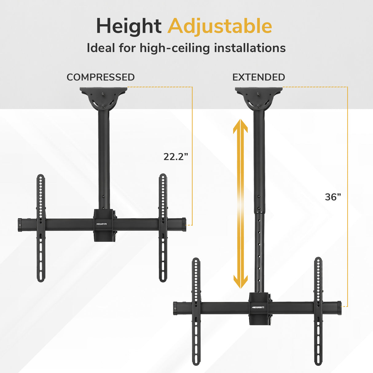 Heavy Duty Dual TV Ceiling Mount - Image 4 - Mount-It!