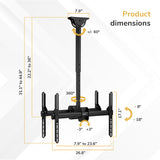 Heavy Duty Dual TV Ceiling Mount - Image 9 - Mount-It!