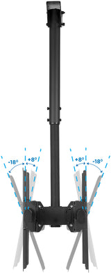 Heavy Duty Dual TV Ceiling Mount