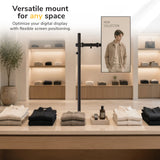 Full-Motion Monitor Mount with Extra-Tall Pole