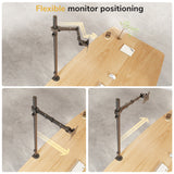Full-Motion Monitor Mount with Extra-Tall Pole