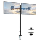 Full Motion Dual Monitor Mount with Extra-Tall Pole