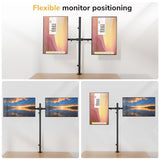 Full Motion Dual Monitor Mount with Extra-Tall Pole