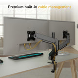 Dual Monitor Mount with Stackable Gas Spring Arms