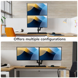 Dual Monitor Mount with Stackable Gas Spring Arms