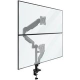 Dual Monitor Mount with Stackable Gas Spring Arms