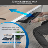 Under Desk Keyboard Platform With Wrist Support