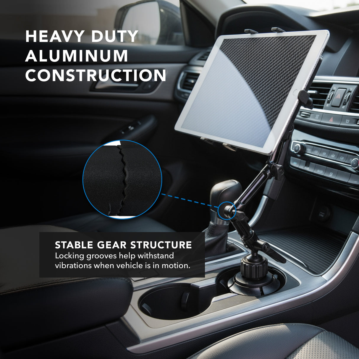 Heavy-Duty Cup Holder Tablet ELD Mount