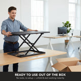 Height Adjustable X-Lift Standing Desk Converter