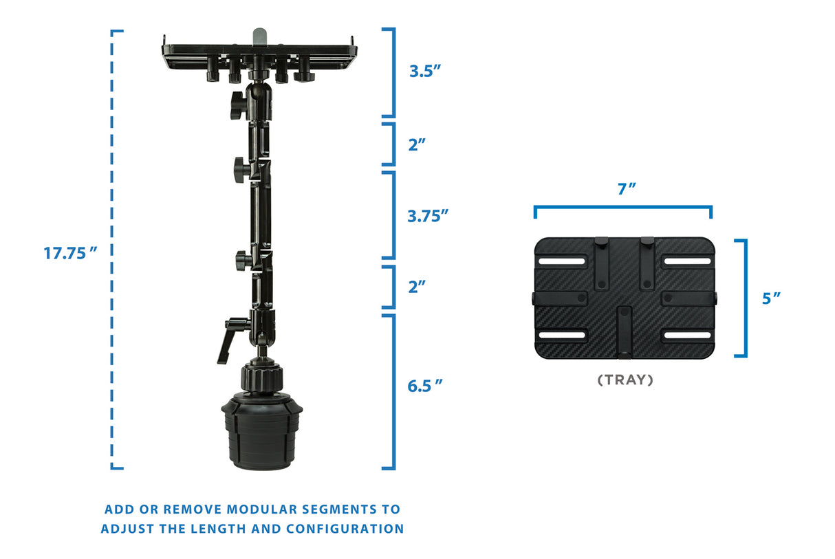 Heavy-Duty Cup Holder Tablet ELD Mount