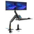 Dual Monitor Sit Stand Desk Mount with USB 3.0 Ports