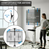 Heavy Duty Mobile TV Cart