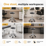 Height Adjustable Stool with Wheels