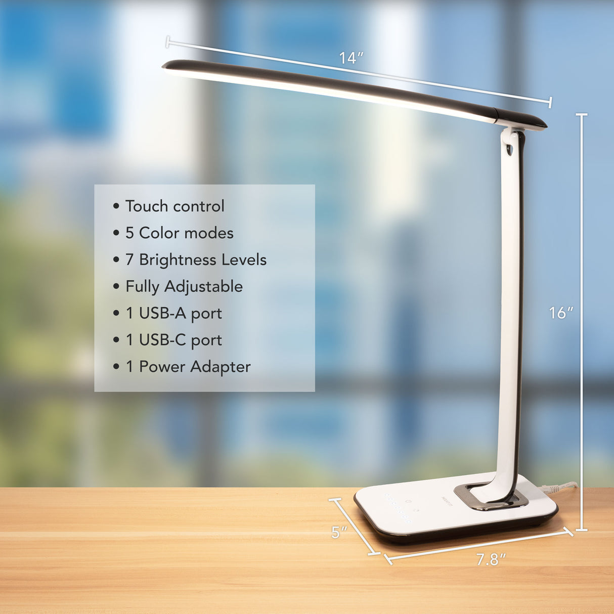Turcom Relaxalight LED Desk Lamp
