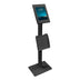 Black Tablet Stand - Anti-Theft Tablet Kiosk with Document Holder for iPad, iPad Air, iPad Pro - Mount-It! - MI-3770B_G10