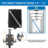 Black Tablet Mount - Anti-Theft Tablet Wall Mount - Mount-It! - MI-3872B