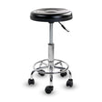 Black Desk Accessories - Height Adjustable Stool with Wheels - Mount-It! - MI-930