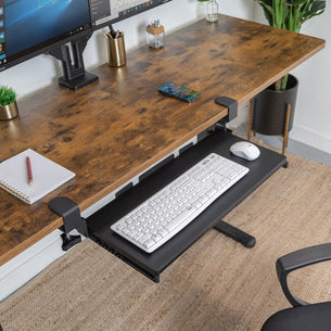 Keyboard Trays/Mounts - Clamp-on Keyboard Tray 24" x 11" - Mount-It! - MI-7180