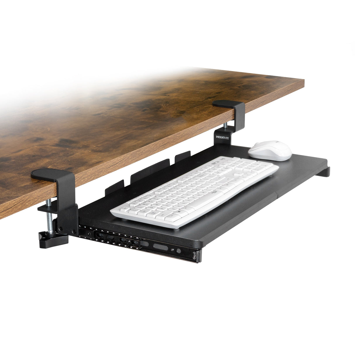 Keyboard Trays/Mounts - Clamp-on Keyboard Tray 24" x 11" - Mount-It! - MI-7180