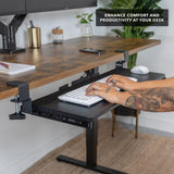 Keyboard Trays/Mounts - Clamp-on Keyboard Tray 30" x 11" - Mount-It! - MI-7181