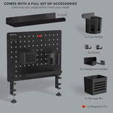 Desk Accessories - Clamp-on Pegboard Organizer - Mount-It! -