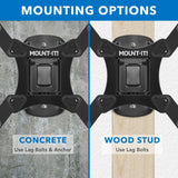 TV Mount - Compact Full Motion TV Wall Mount - for TVs up to 50" - Mount-It! - MI-2829XL