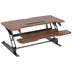 Dark Walnut Woodgrain Desk Converters - Standing Desk Converter with 38" Desktop - Mount-It! - MI-15006
