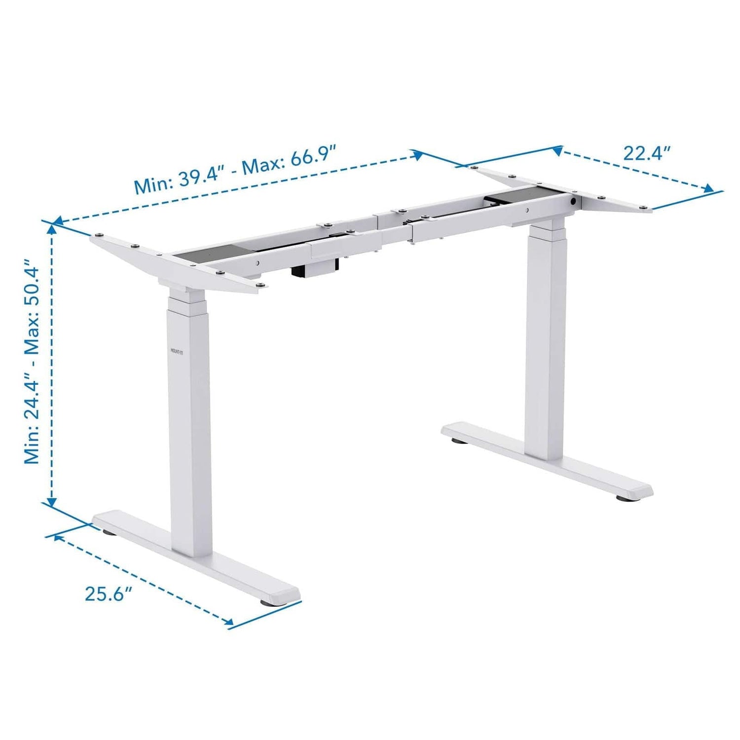 Desk Frame - Dual-Motor, 3-Stage Electric Standing Desk Frame - Mount-It! -