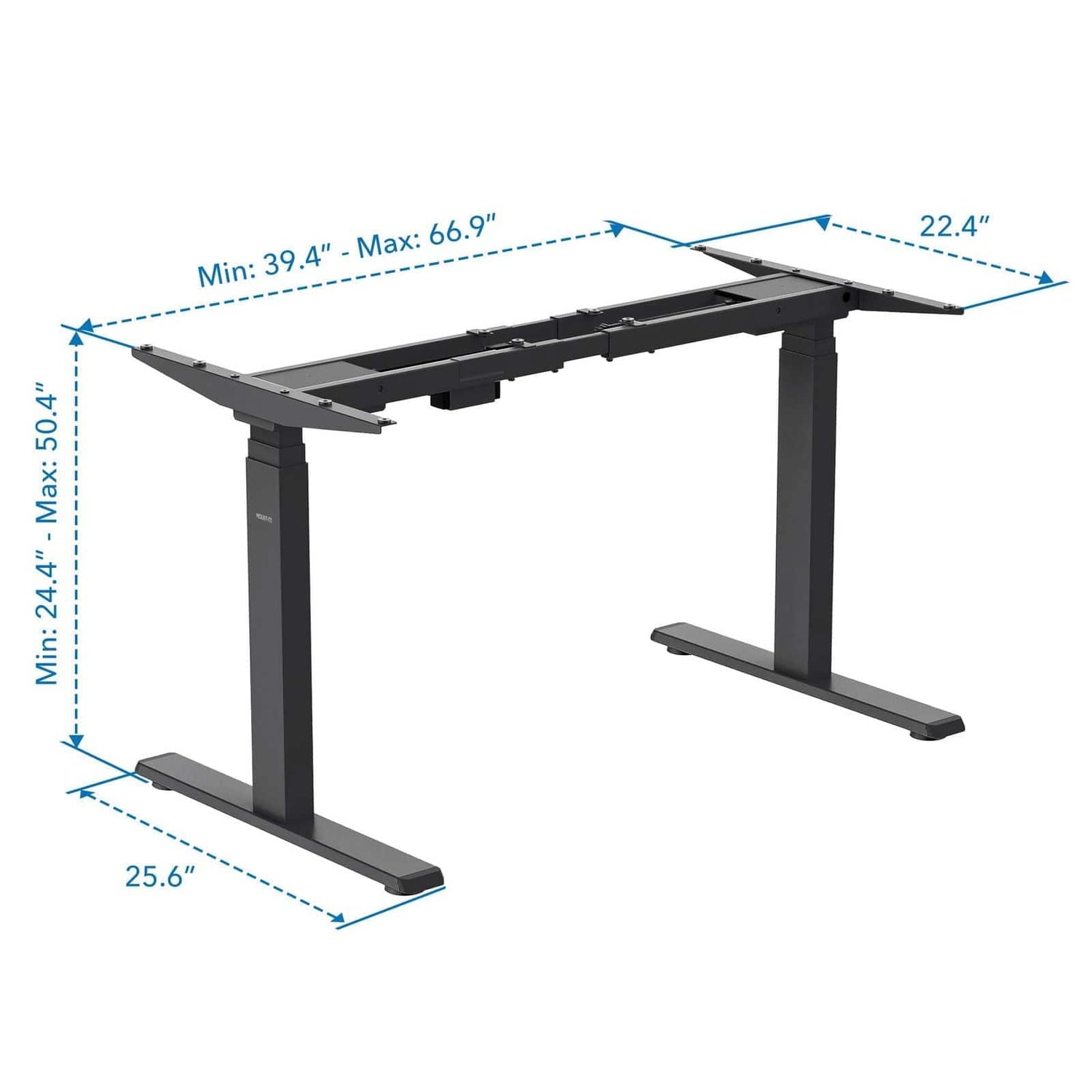 Desk Frame - Dual-Motor, 3-Stage Electric Standing Desk Frame - Mount-It! -