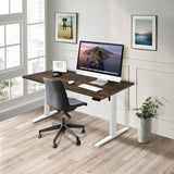 Standing Desk - Electric Standing Desk with 55" Tabletop - White Base - Mount-It! -