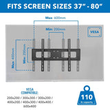 TV Mount - Full Motion Outdoor TV Wall Mount - Mount-It! - MI-396