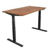 Hazelnut Standing Desk - Ultimate Dual Motor Electric Standing Desk with 55" Tabletop - Black Base - Mount-It! - MI-18106