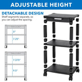 Printer Stand - Height Adjustable Rolling Printer Cart - Mount-It! - MI-7855A