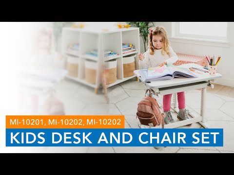 Children's Desks - Kids Desk and Chair Set for Ages 3-10 - Mount-It! -