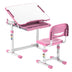 Pink Children's Desks - Kids Desk and Chair Set for Ages 3-10 - Mount-It! - MI-10203